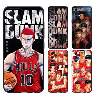 เคส SAMSUNG A24 A14 A34 A54 A11 M11 4G 5G A51 A30 A20 A71 A70 A70SS A70 A70S 4g 5g โทรศัพท์มือถือแบบนิ่ม ผิวด้าน ลาย SLAM DUNK สีดํา สําหรับ