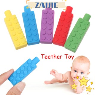 ZAIJIE24 Pencil Topper Safe  Pendant  Biting Silicone Chewing Brick  Molar Glue