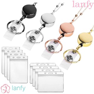 Lanfy สายคล้องคอ สเตนเลส กันน้ํา ยืดหดได้ สําหรับพยาบาล สํานักงาน