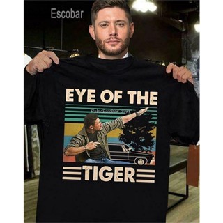 เสื้อยืดลําลอง พิมพ์ลาย Dean Winchester Supernatural Eye Of The Tiger สไตล์วินเทจ เรโทร เหมาะกับฤดูร้อน สําหรับผู้ชาย และผู้หญิง