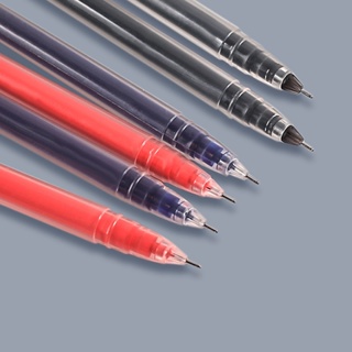 ปากกาเจล 0.5 มม. สีดํา แดง เข็ม เขียน แห้งเร็ว เซ็นลายเซ็น ปากกา อุปกรณ์สํานักงาน เครื่องเขียน โรงเรียน