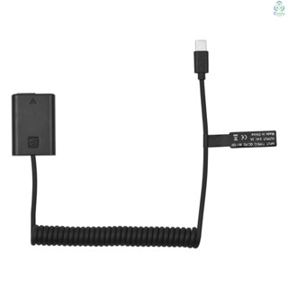 Andoer NP-FW50 อะแดปเตอร์แบตเตอรี่ดัมมี่ USB-C Coupler พร้อมสายเคเบิล USB Type-C สําหรับ Alpha A5000 A5100 A6000 A6300 A6400 A6500 A7II A7RII A7SII A[19][มาใหม่]