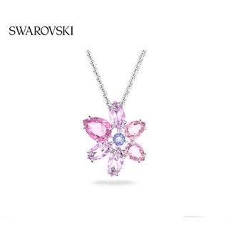 [สินค้าใหม่] Swarovski GEMA สร้อยคอ จี้รูปดอกไม้ ระดับไฮเอนด์ เหมาะกับของขวัญ สําหรับผู้หญิง