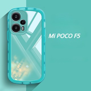 เคสโทรศัพท์มือถือซิลิโคน TPU ใส กันกระแทก สีสันสดใส สําหรับ Xiaomi Mi POCO F5 X5 Pro 4G 5G Mi 13 Ultra 13 12 Lite