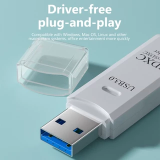 2 in 1 อะแดปเตอร์การ์ดรีดเดอร์ USB 3.0 เป็น SD TF สําหรับ PC แล็ปท็อป