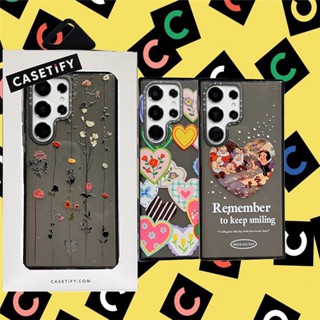 CASETIFY เคสโทรศัพท์มือถือ TPU นิ่ม กันกระแทก ลายดอกไม้ เรียบง่าย สําหรับ Samsung Galaxy S23 Ultra Plus S22 Ultra【พร้อมส่ง】