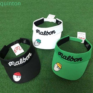 Quinton หมวกกอล์ฟฤดูร้อนระบายอากาศขี่จักรยาน Malbon Sunhat หมวกเบสบอลปรับได้หมวกกันแดด