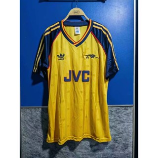 เสื้อกีฬาแขนสั้น ลายทีมชาติฟุตบอล Arsenal Away 1989-91 AAA สไตล์วินเทจ แห้งเร็ว สําหรับผู้ชาย ไซซ์ S-XXL