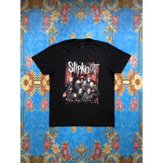 พร้อมส่ง พร้อมส่ง 🎸SLIPKNOT เสื้อวง Slipknot สินค้านำเข้า ลิขสิทธิ์แท้ T-shirt