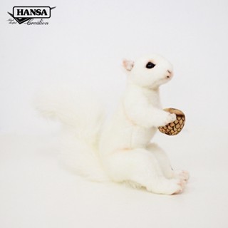 7742 ตุ๊กตากระรอกขาว Squirrel White Hansa Creation