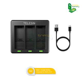 Telesin GoPro Charger Battery 3 Channel For GoPro 10 GoPro 9 แท่นชาร์จ ที่ชาร์จ 3 ช่อง โกโปร