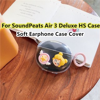 【ส่วนลด】เคสหูฟัง แบบนิ่ม ลายการ์ตูนกระต่าย หมี สีม่วง สําหรับ SoundPeats Air 3 Deluxe HS SoundPeats Air 3 Deluxe HS