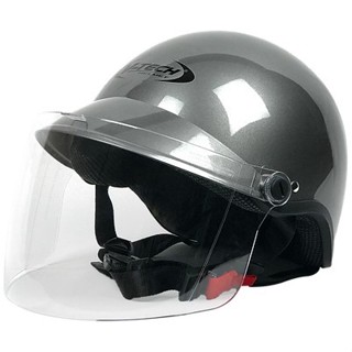 หมวกกันน็อค หมวกกันน็อคครึ่งใบ V-TECH Helmet รุ่น LADY 19 มีขอบยาง แถมฟรี ชิลบังลมนิรภัย PC (สำหรับผู้ใหญ่)