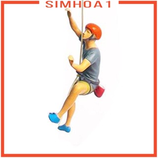 [Simhoa1] โมเดลฟิกเกอร์เรซิ่น รูปคนปีนเขา ขนาดเล็ก 1/64 สําหรับประดับตกแต่ง