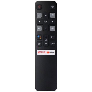 ใหม่ ของแท้ รีโมตคอนโทรล RC802V FNR1 สําหรับสมาร์ททีวี TCL Android 4K Netflix YouTube 49P30FS 65P8S 55C715 49S6800 43S434