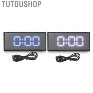 Tutoushop Digital Clock Energy Saving Backlight  Mirror Digital Display Electronic Alarm Clock for Dormitory Home Bedroom