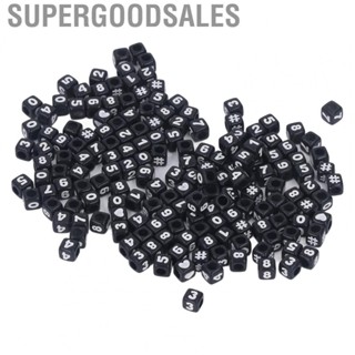 Supergoodsales Number Beads Black Number Beads DIY Jewelry Making for Wedding