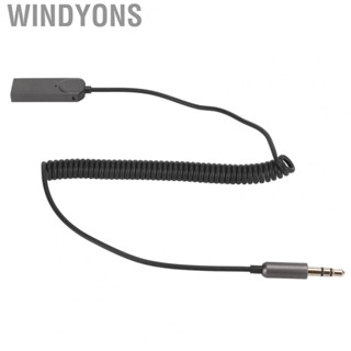 Windyons Aux Adapter Cable HiFi Stereo Coiled 3.5mm Car  Receiver Cable