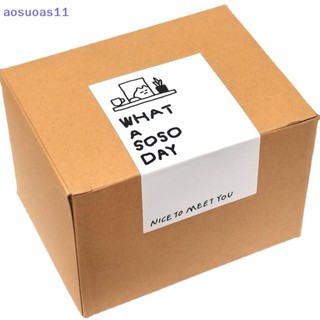 Aosuoas สติกเกอร์ฉลาก ลาย "Just For You" สีขาว 50 ชิ้น