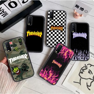 เคสโทรศัพท์มือถือแบบนิ่ม ลายโลโก้ thrasher 64GBY สําหรับ Vivo V20 Y70 Pro V21 S7 S9 S10 U3 Y73S S7E Y73 2021 V21E 4G