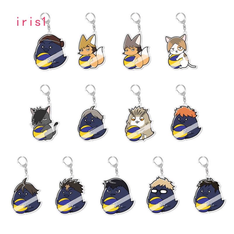 พวงกุญแจ จี้การ์ตูนอนิเมะ Haikyuu อุปกรณ์เสริม | พวงกุญแจ