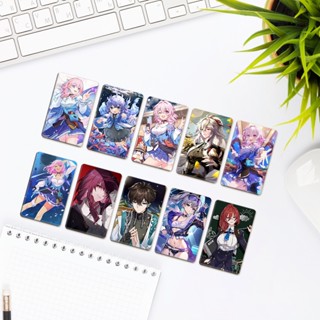 Game Honkai: สติกเกอร์การ์ดรูปภาพ HD ลายรางดาว 10 ชิ้น ต่อชุด สําหรับตกแต่งการ์ดรถบัส