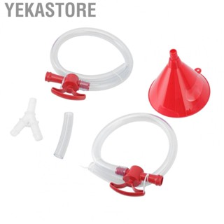 Yekastore Beer Bong Funnel With Valve Double Header Cone Beer Funnel  Grade PP Beer