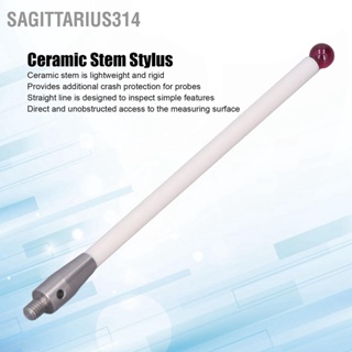 Sagittarius314 A-5000-3712 CMM โพรบสไตลัส Ruby Ball Tip ก้านเซรามิก เครื่องมือ โพรบเข็ม M4 เธรด