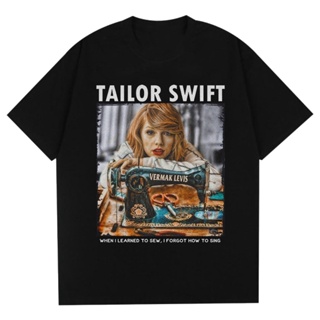 เสื้อยืด เสื้อยืด Distro LOR SWIFT VERMAK JEANS "TAYLOR SWIFT"size: S-5XL