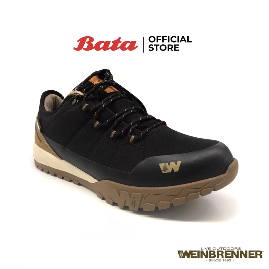 Bata บาจา รองเท้าลำลอง รองเท้าผ้าใบแบบผูกเชือก สำหรับผู้ชาย สีดำ รหัส 8296821