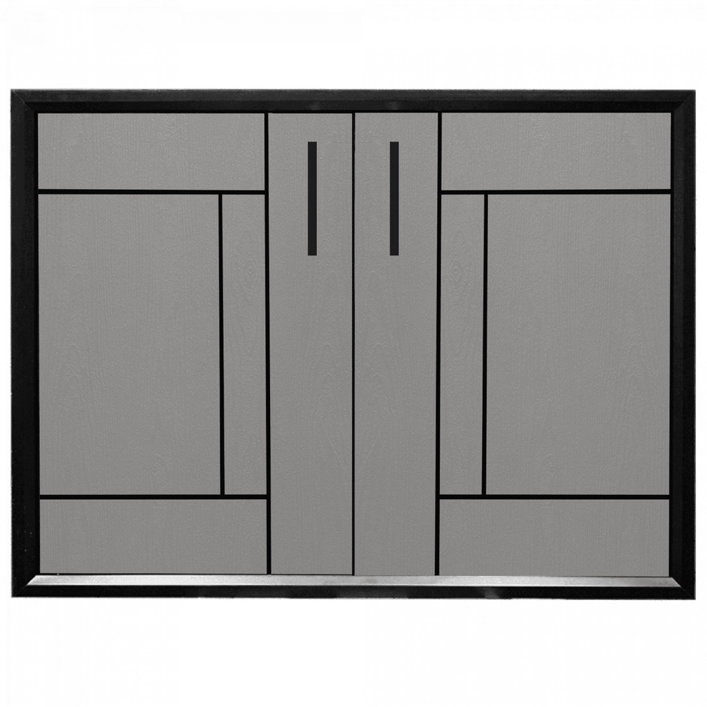 ShopKB-CLOSE บานซิงค์คู่ UPVC LABARIS ขนาด 84x64 ซม. สีเทา ยืนหนึ่งในไทย