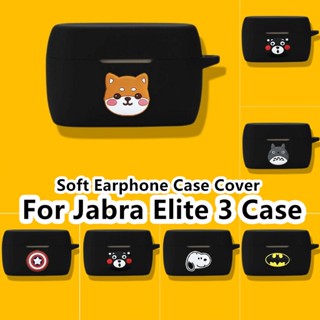 【Ĕĕ】เคสหูฟัง แบบนิ่ม ลายการ์ตูน สําหรับ Jabra Elite 3 Jabra Elite 3