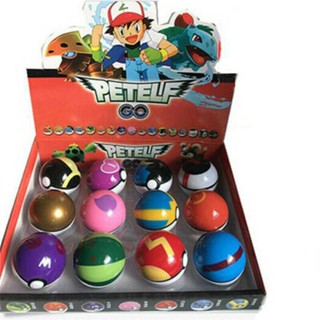 12Pcs Set Pokeballs For Pokemon Kit Elf Balls Set Pokeball Figures Kids Toys Birthday Gift