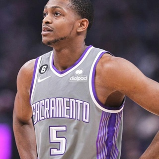 เสื้อกีฬาบาสเก็ตบอล แขนกุด ลายทีม Sacramento Kings 22-23 Season Jersey No.5 De’Aaron Fox สําหรับผู้ชาย