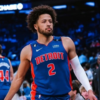 พร้อมส่ง เสื้อกีฬาบาสเก็ตบอล แขนกุด ลาย No.2 Cade Cunningham 22-23 Season Detroit Pistons สําหรับผู้ชาย