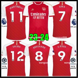 เสื้อกีฬาแขนสั้น ลายทีมชาติฟุตบอล Arsenal 23-24 Thailand Edition คุณภาพสูง สําหรับผู้ชาย