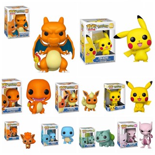 ของเล่นฟิกเกอร์ Pop Pokemon Pikachu Squirtle Bulbasaur Charmander