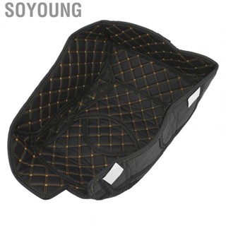 Soyoung Motorcycle Back Cushion  Motorcycle Passenger Backrest Artificial Leather Heat Insulation Universal  for T Max 530 2013-2016 for Motorcycle Storage Box