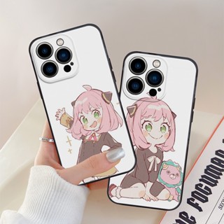 เคสโทรศัพท์มือถือ ซิลิโคนนิ่ม ป้องกันกล้อง กันกระแทก ลายการ์ตูนอนิเมะ Spy×Family Anya สําหรับ iPhone 14 13 12 11 Pro Max X XR XS 7 8 SE 2022