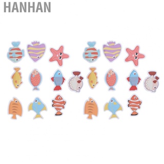 Hanhan 2 Sets Nonslip Bathtub  Matte Colorful Fish Self Adhesive  GD