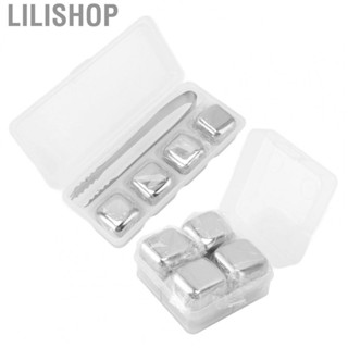 Lilishop Stainless Steel Ice Cubes  Chilling Stones No Dilution for Restaurant