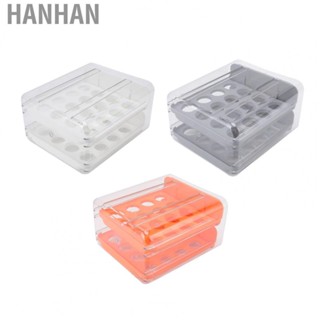 Hanhan Egg Storage Box Transparent Egg Holder Space Saving for