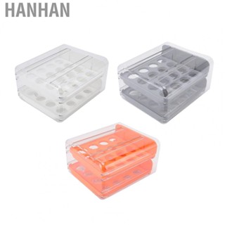 Hanhan Egg Storage Box Transparent Egg Holder Space Saving for