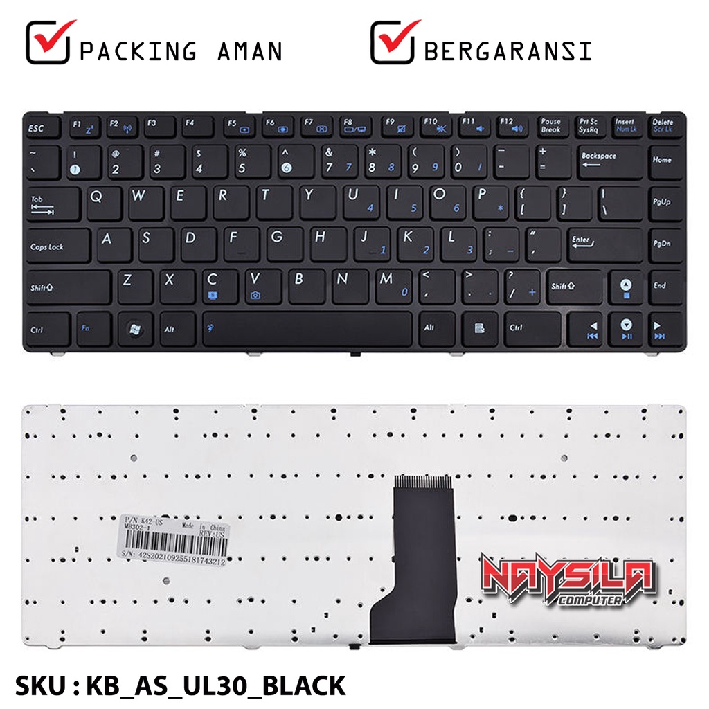 คีย์บอร์ด ASUS K42 A42 A43E A43J A43U A43SA K42J K42D A42J K42F U31 U31J U35 U35J U35JC U35F U35F U3