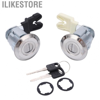 Ilikestore F87Z7821990BA  High Precision Sturdy Construction Car Front Door Lock Cylinder Set Rust Proof  for Vehicle