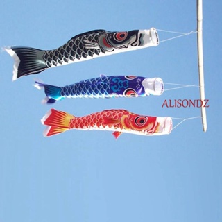 Alisondz Koinobori ธงกระดิ่งลมสไตล์ญี่ปุ่น 40/70/100ซม.สําหรับแขวนตกแต่ง