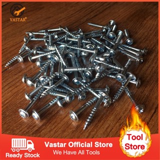 Vastar 100PCS สกรูดำ สกรูไดวอล สำหรับยิงฝ้าเพดานผนังเบา Drywall Screws ST4-27 / ST4-30