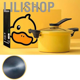 Lilishop Cooking Pot  Stone Nonstick 3.5L Yellow Duck Micro Pressure Stew Pot for Induction Cooker