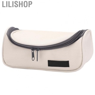 Lilishop Large Pencil Case  Beige Color Multi Purpose Makeup Bag  for School