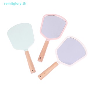 Remitglory กระจกแต่งหน้า แบบพกพา พร้อมที่จับ สําหรับร้านเสริมสวย